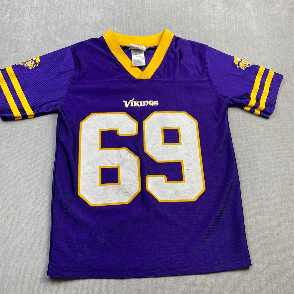 NFL Team Apparel Kids Minnesota Vikings Jared Allen 69 Jersey Purple Small 6-7